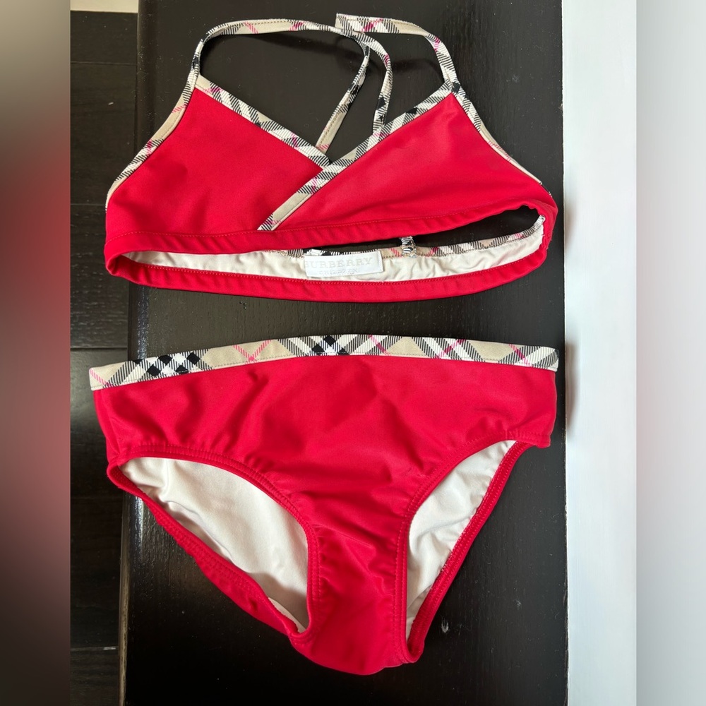 Burberry girls two piece bikini size 6y